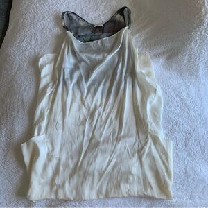Yuki spring light flowy white maternity dress one size fits most